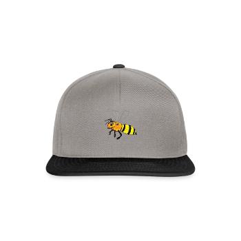 Biene - Snapback Cap - Graphit/Schwarz - Vorne