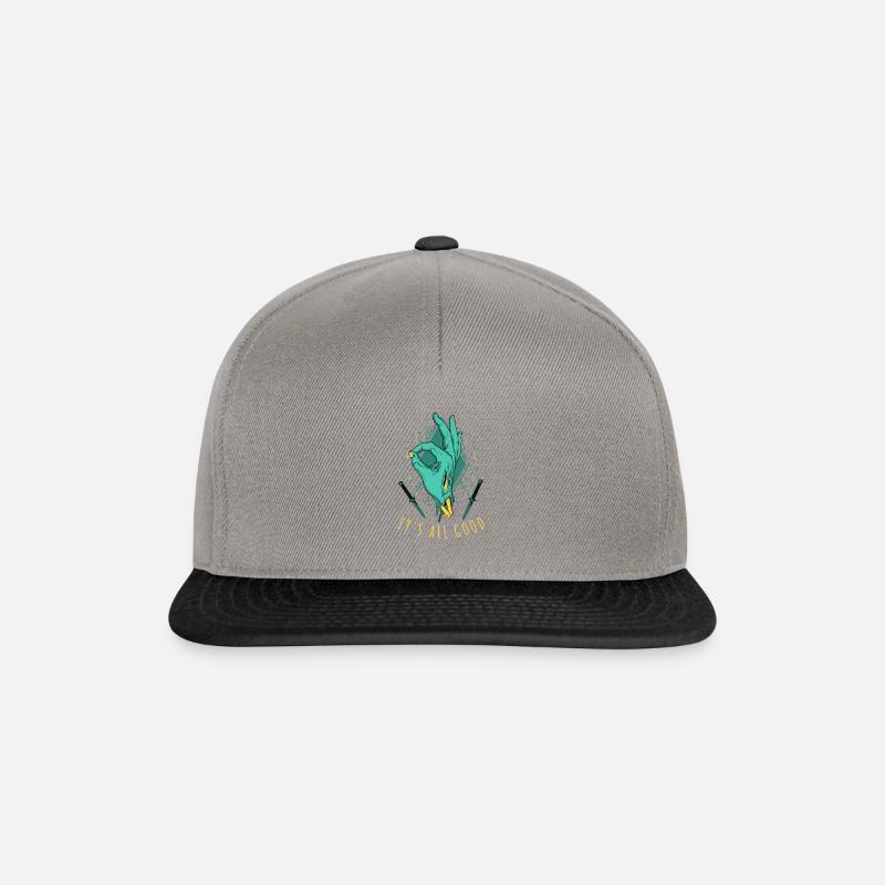 C’EST TOUT BON - Casquette snapback - gris graphite/noir