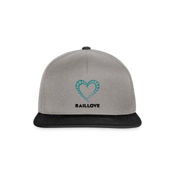 Rail Love Light - Snapback Cap - graphite/black - Front