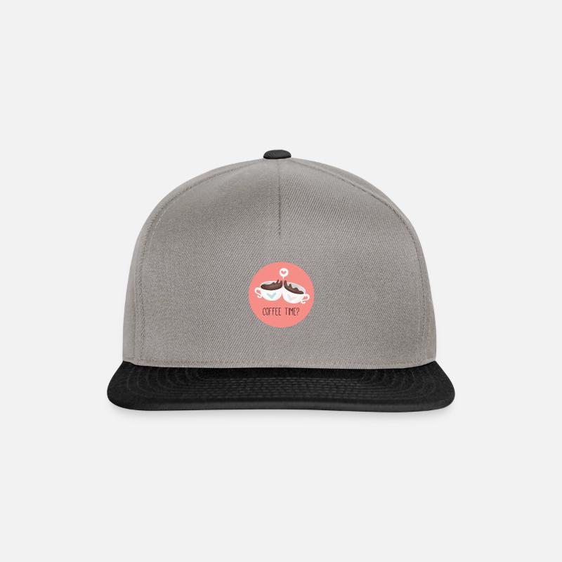 L'heure du café? - Casquette snapback - gris graphite/noir