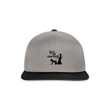 Permet de se marier célibataire adieu - Casquette snapback - gris graphite/noir - Devant