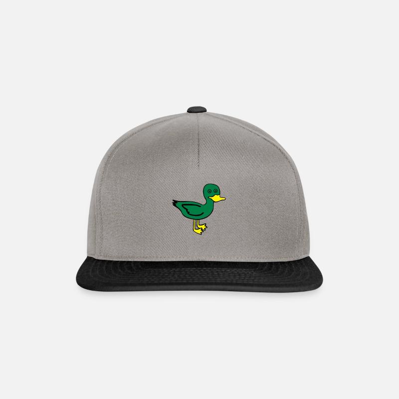 Cartoon Duck - Snapback Cap - graphite/black