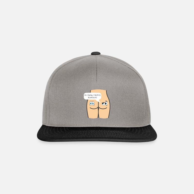 Im Gang riechts komisch - Snapback Cap - Graphit/Schwarz