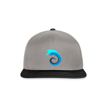Vague d’eau! - Casquette snapback - gris graphite/noir - Devant