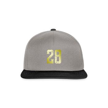 28 Symbole numérique - Casquette snapback - gris graphite/noir - Devant