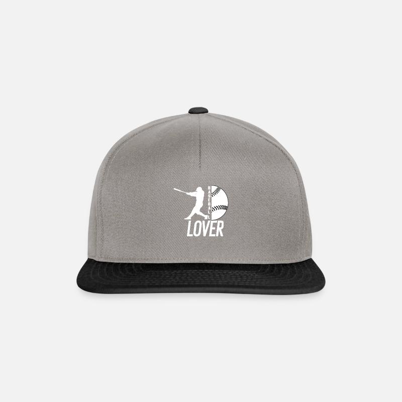 Baseball-Liebhaber - Snapback Cap - Graphit/Schwarz