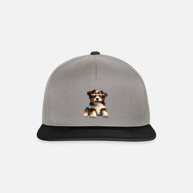 Sunchill Puppy #4 - Snapback Cap - graphite/black