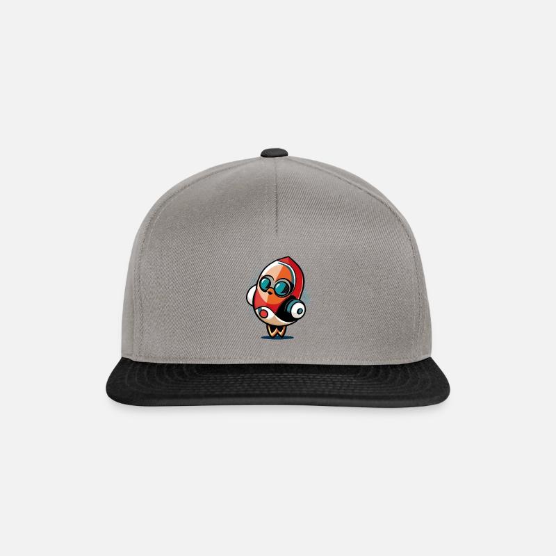 Rocket humor that dances - Snapback Cap - graphite/black