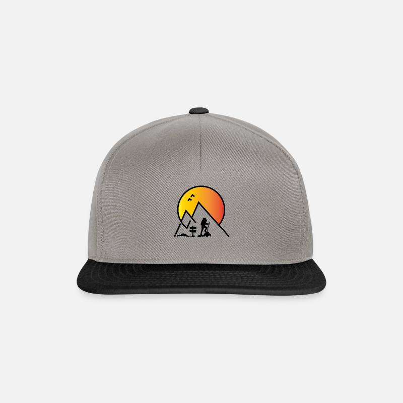 Wandern - Snapback Cap - Graphit/Schwarz