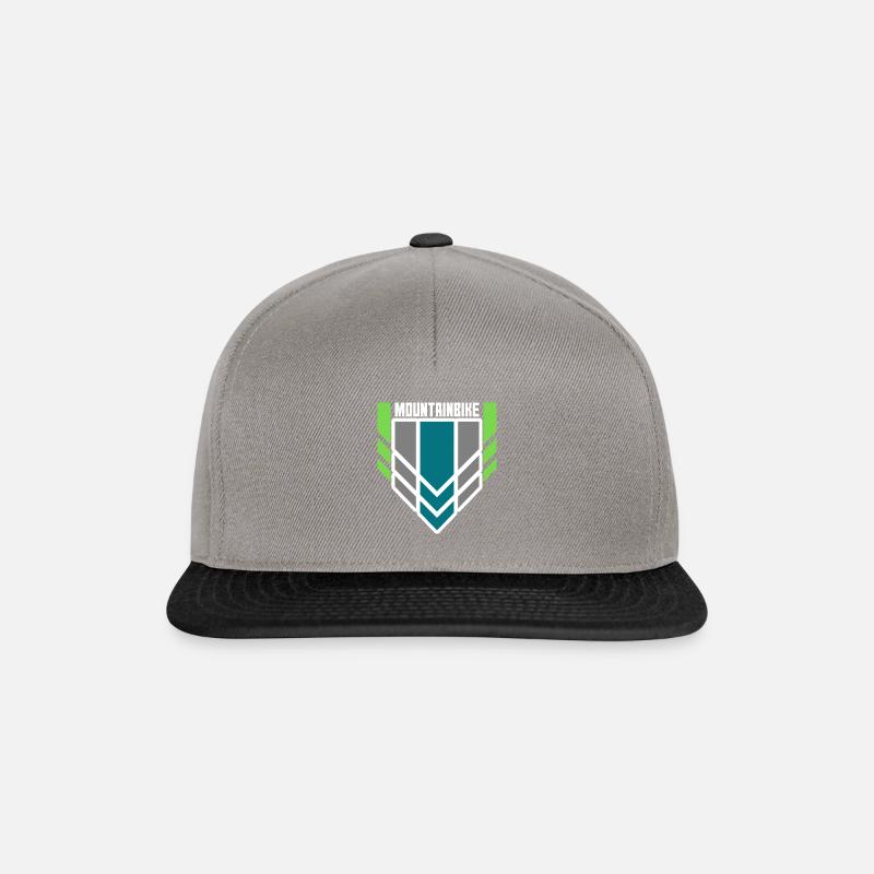 Mountainbike - Snapback Cap - Graphit/Schwarz