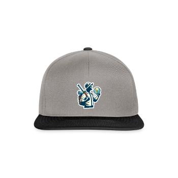 Überall und Nirgendwo - Snapback Cap - Graphit/Schwarz - Vorne