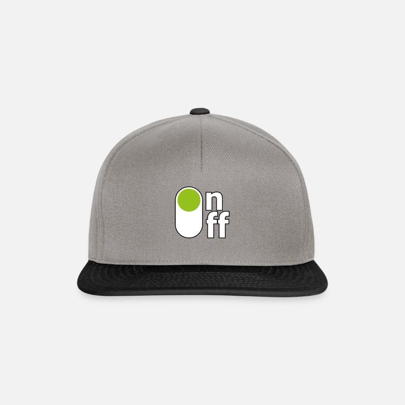 On/off - Snapback Cap - Graphit/Schwarz