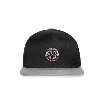 Österreich Adler mit Schriftzug - Snapback Cap - Schwarz/Grau - Vorne