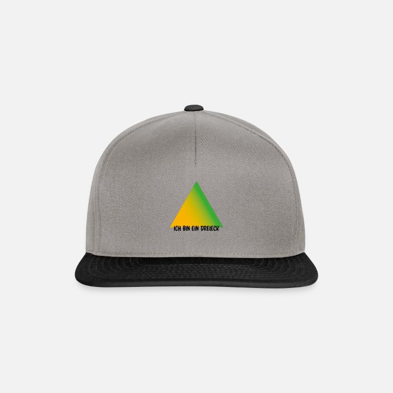 Je suis un triangle - Casquette snapback - gris graphite/noir