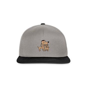 2 Nasty Dogs Team Two Friends Bro Crew - Snapback Cap - graphite/black - Front