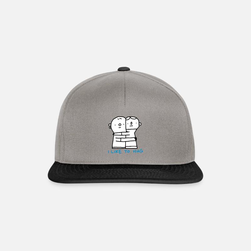 I Like To Hug - Snapback Cap - Graphit/Schwarz