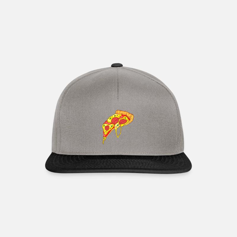 pizza - Casquette snapback - gris graphite/noir