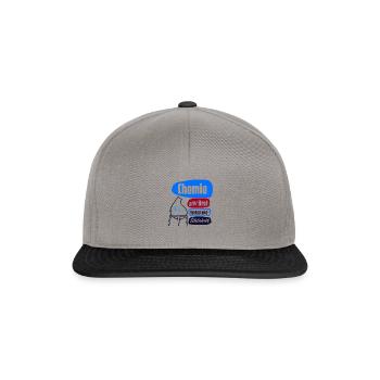 DDR CHIMIE VEB Propagande Rétro Industrie Design - Casquette snapback - gris graphite/noir - Devant