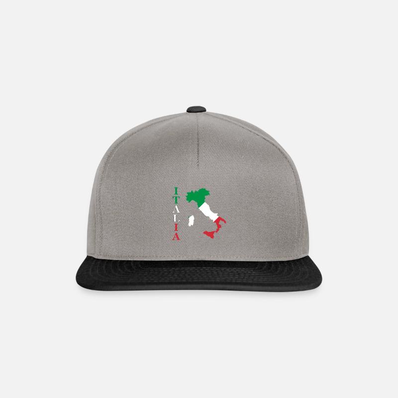 Italia - Snapback Cap - Graphit/Schwarz