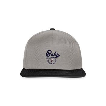 Baby is charged, expectant mother - Snapback Cap - graphite/black - Front