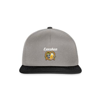 Lausbua Lederhosen - Snapback Cap - Graphit/Schwarz - Vorne