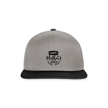 Bonne fête des mères - Casquette snapback - gris graphite/noir - Devant