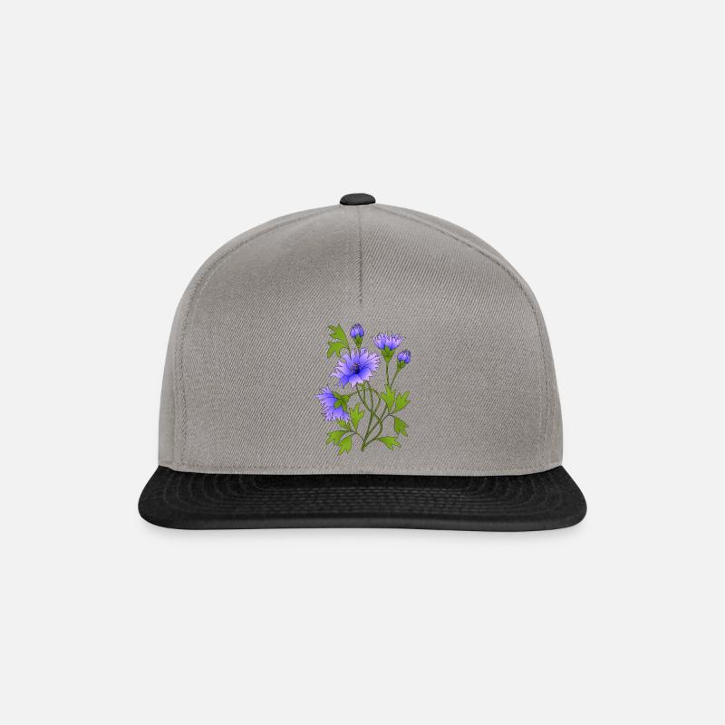 fleurs - Casquette snapback - gris graphite/noir