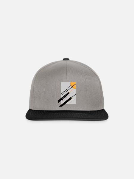 Stil - Snapback Cap - Graphit/Schwarz