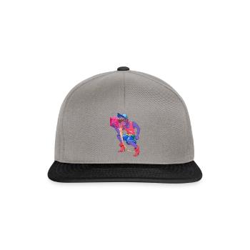 Old-Men Hacker - Snapback Cap - Graphit/Schwarz - Vorne