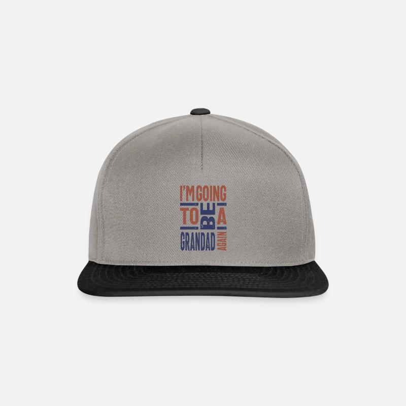 Ich werde wieder ein Großvater sein - Snapback Cap - Graphit/Schwarz