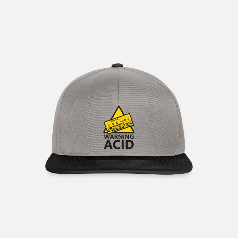 Warnschild (Säure) - Snapback Cap - Graphit/Schwarz