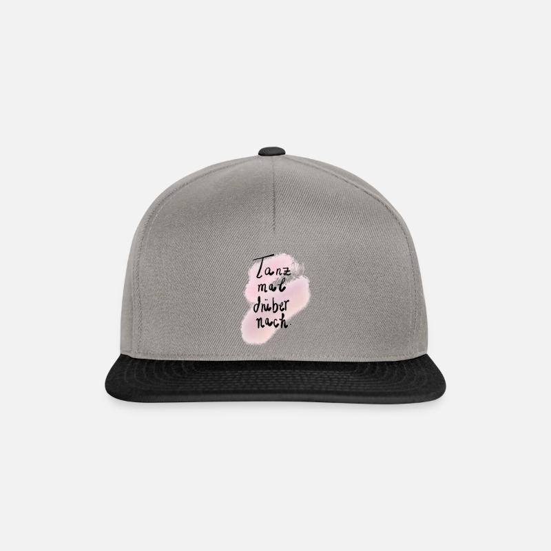 Tanz mal drüber nach - Snapback Cap - Graphit/Schwarz