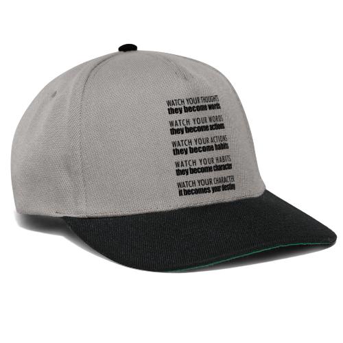 watch your thoughts - Snapback Cap