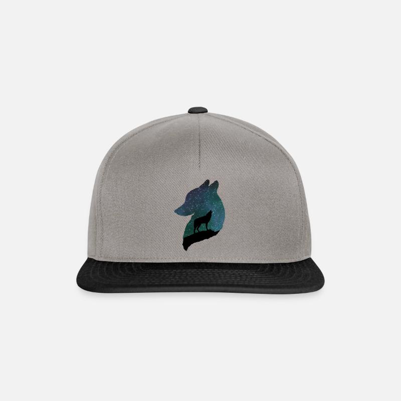 Night wolf - Snapback Cap - Graphit/Schwarz