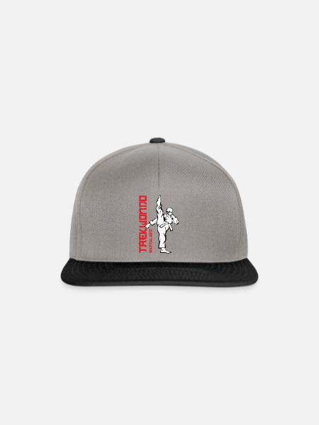 Taekwondo Flash Kick - Snapback Cap - Graphit/Schwarz