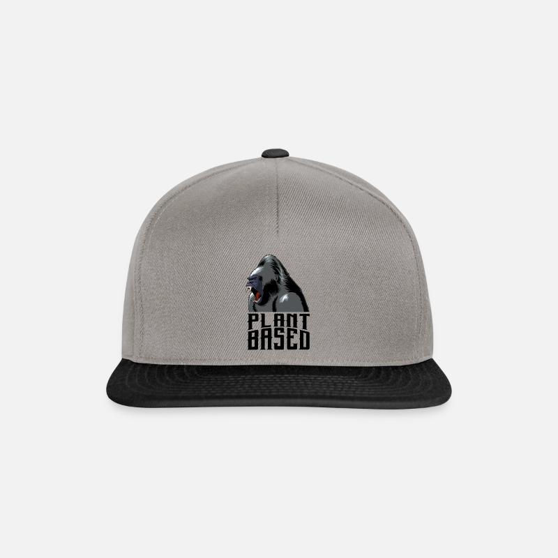 Plant based gorilla - Snapback Cap - graphite/black