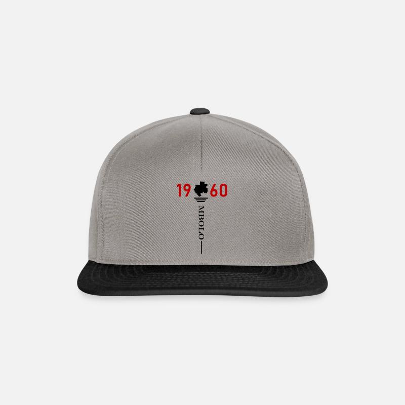 Gabon Independance - Casquette snapback - gris graphite/noir