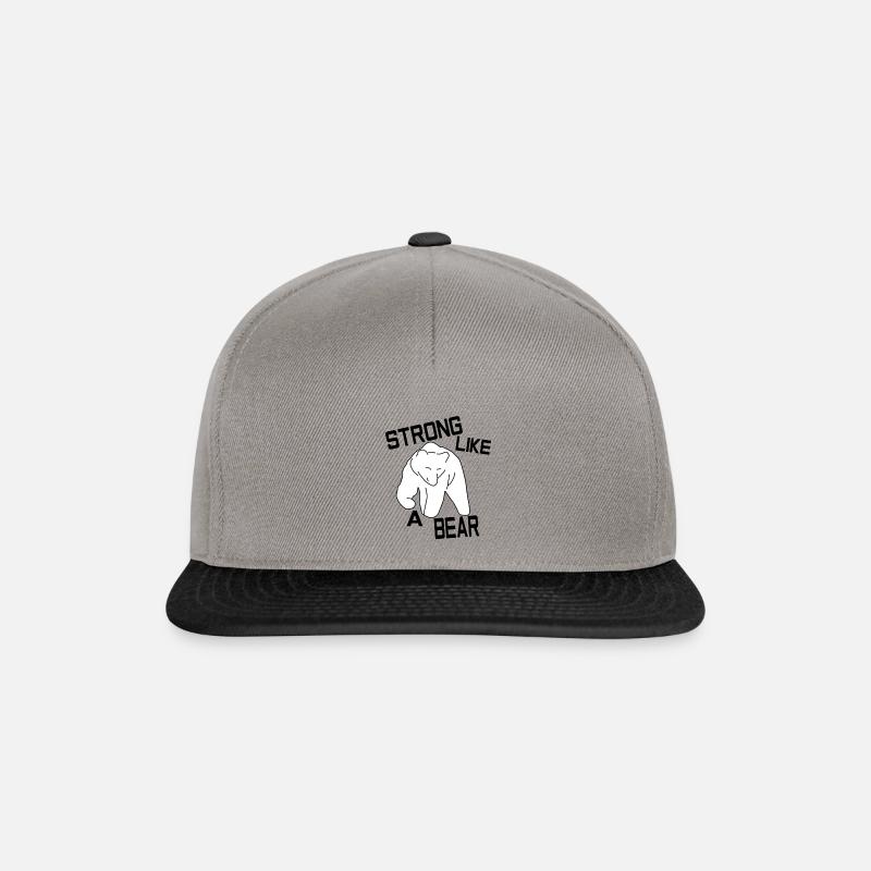 Bear - Snapback Cap - Graphit/Schwarz
