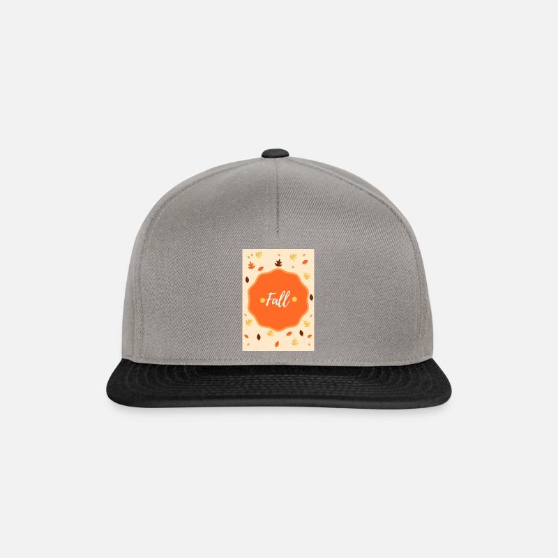 Fall Design🍁🍂 - Snapback Cap - Graphit/Schwarz