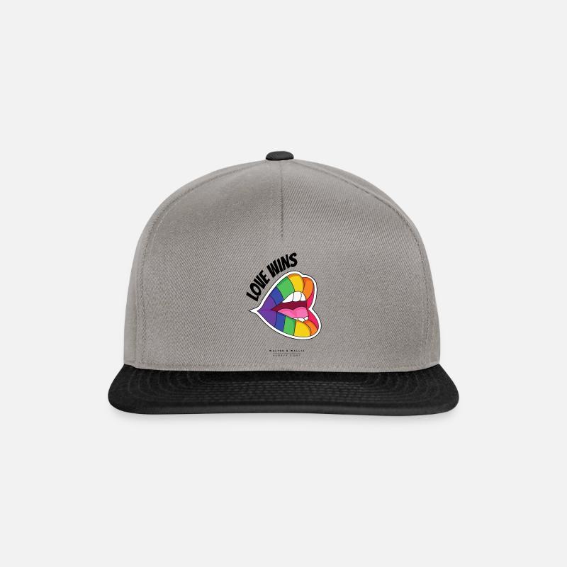 Walter & Wallis - Pop Art 4 - Snapback Cap - graphite/black