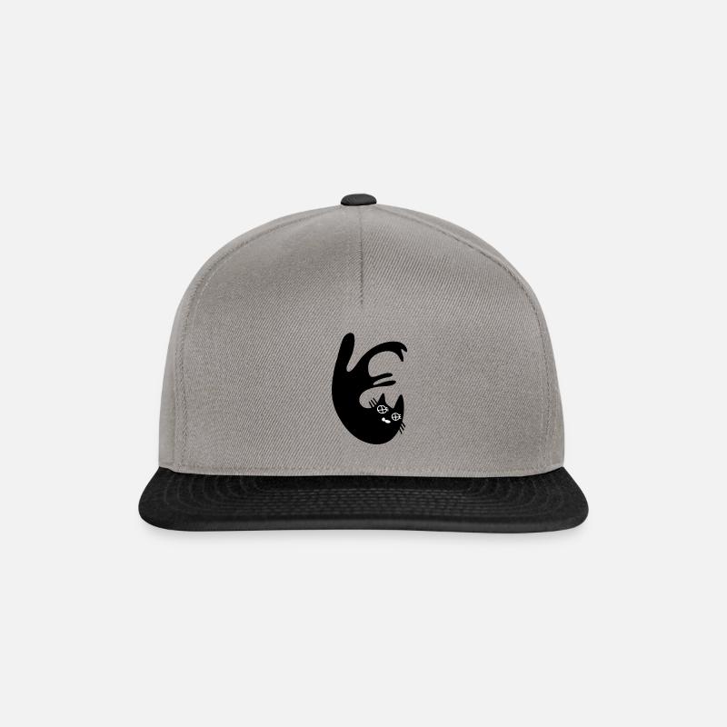 fall cat - Casquette snapback - gris graphite/noir