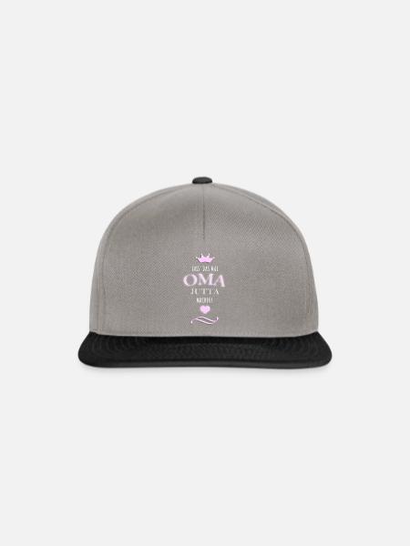 Oma Jutta - Snapback Cap - Graphit/Schwarz