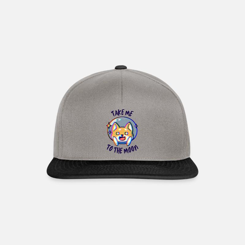 Take me to the moon - Snapback Cap - Graphit/Schwarz