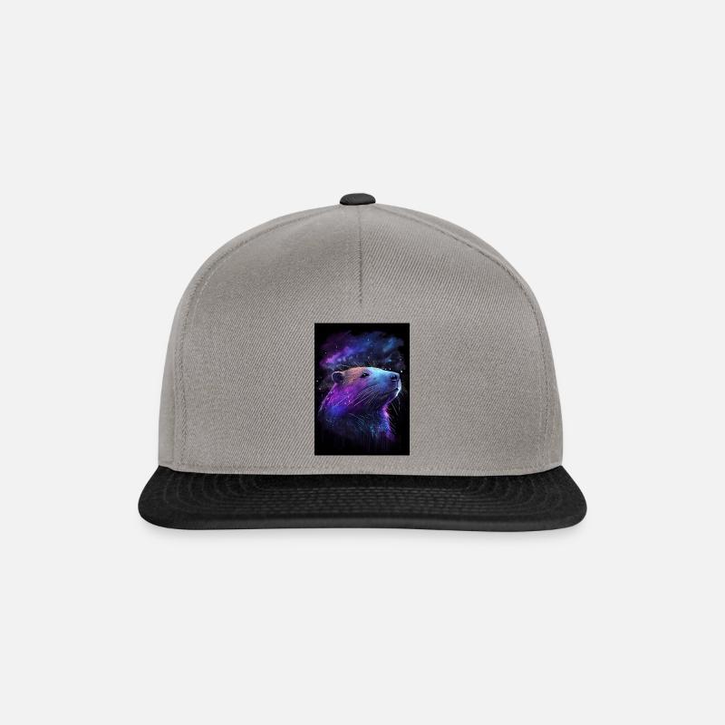 Capybara Colorful - Snapback Cap - Graphit/Schwarz