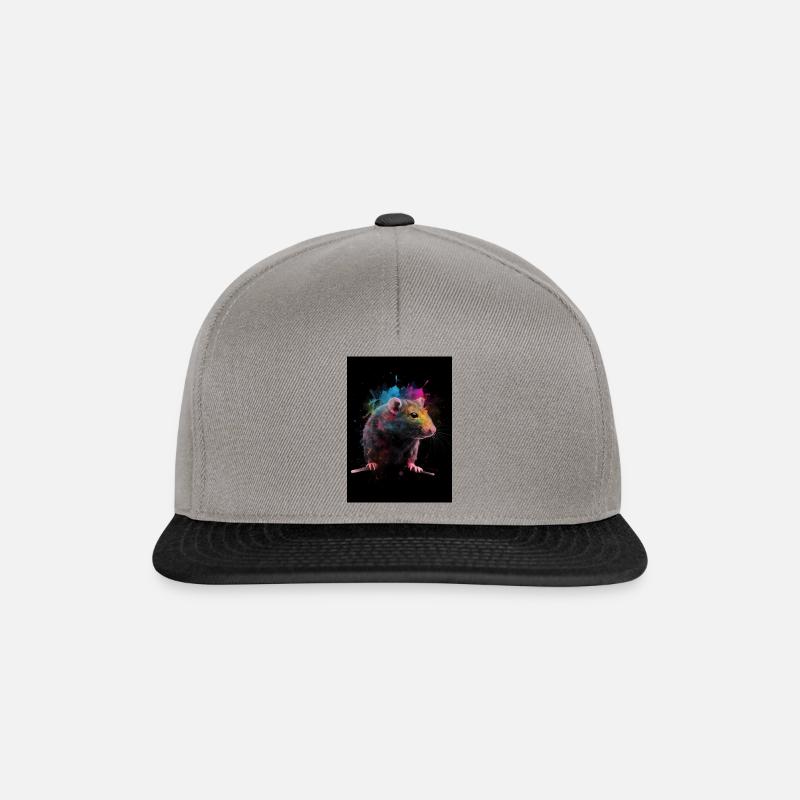 Rat Colorful - Snapback Cap - Graphit/Schwarz