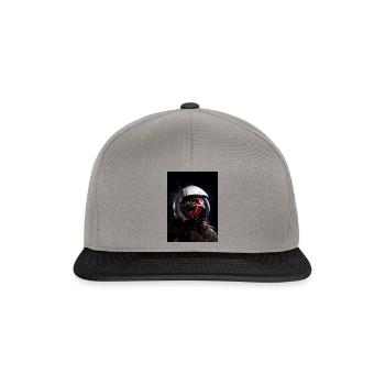 Chicken Astronaut Farmer - Snapback Cap - Graphit/Schwarz - Vorne
