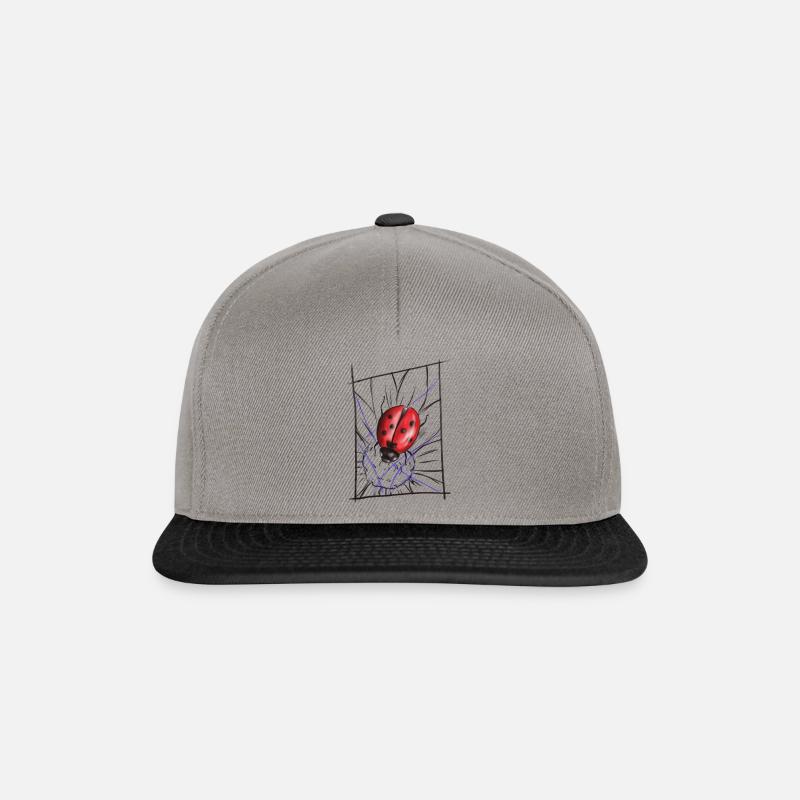 Marienkäfer - Snapback Cap - Graphit/Schwarz