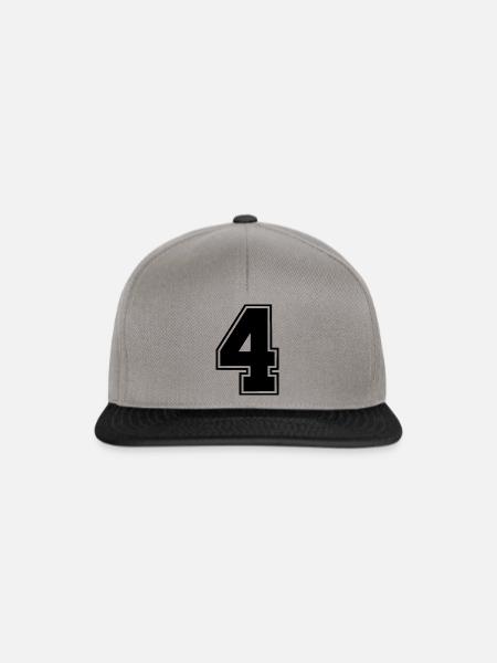 4 - Snapback Cap - Graphit/Schwarz
