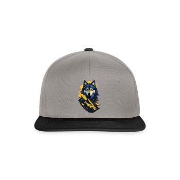 wolf - Snapback Cap - graphite/black - Front