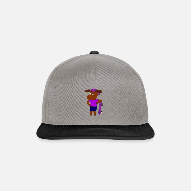 Emil Skateboard - Snapback Cap - Graphit/Schwarz